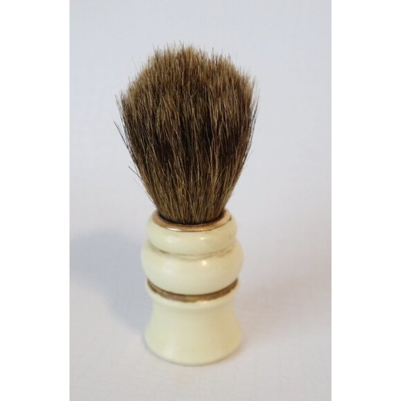2 Vintage Shaving Brush  Badger Plastic & Bakelite Butterscotch 1930's - Picture 7 of 8